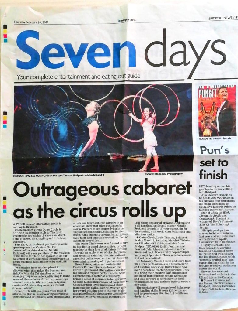 outer circle kathrin wagner presse press cabaret show hula hoop